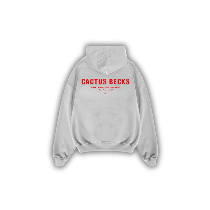 11/11 Hoodie Grey Back - Cactus Becks