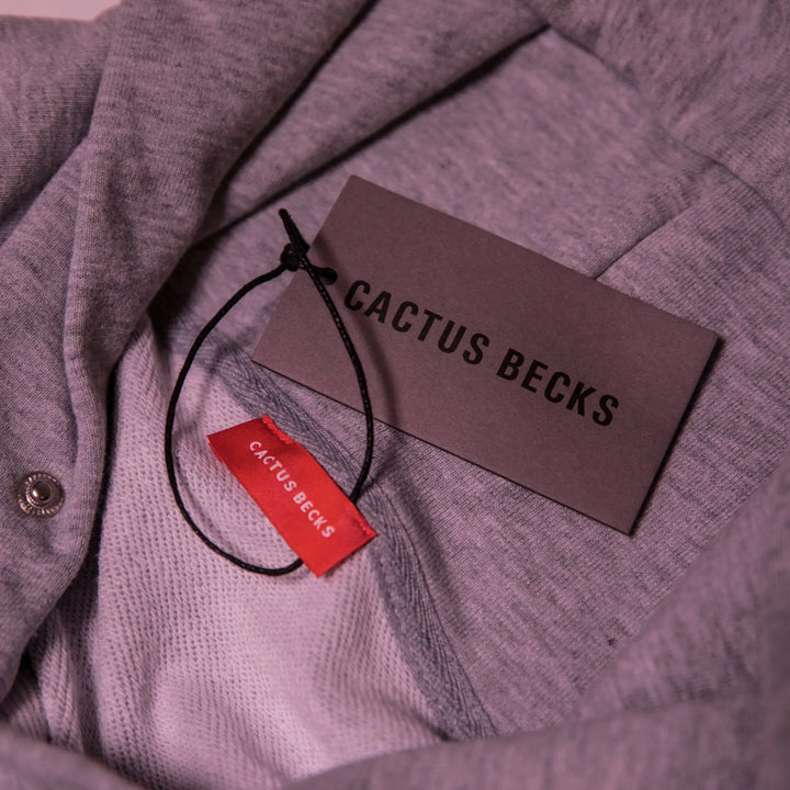 11/11 Hoodie Grey Tags Details - Cactus Becks