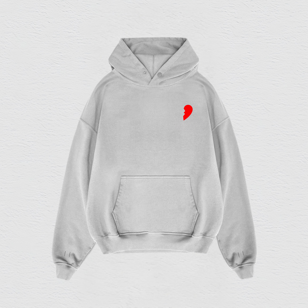 Cactus Becks 11/11 Hoodie: Red/Grey - Front