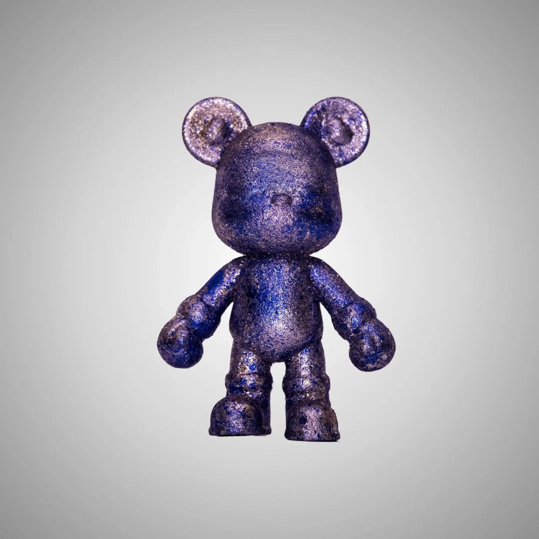 Enigma Bears #15 Blue Celestial - Collectible Art Sculpture by Cactus Becks 1