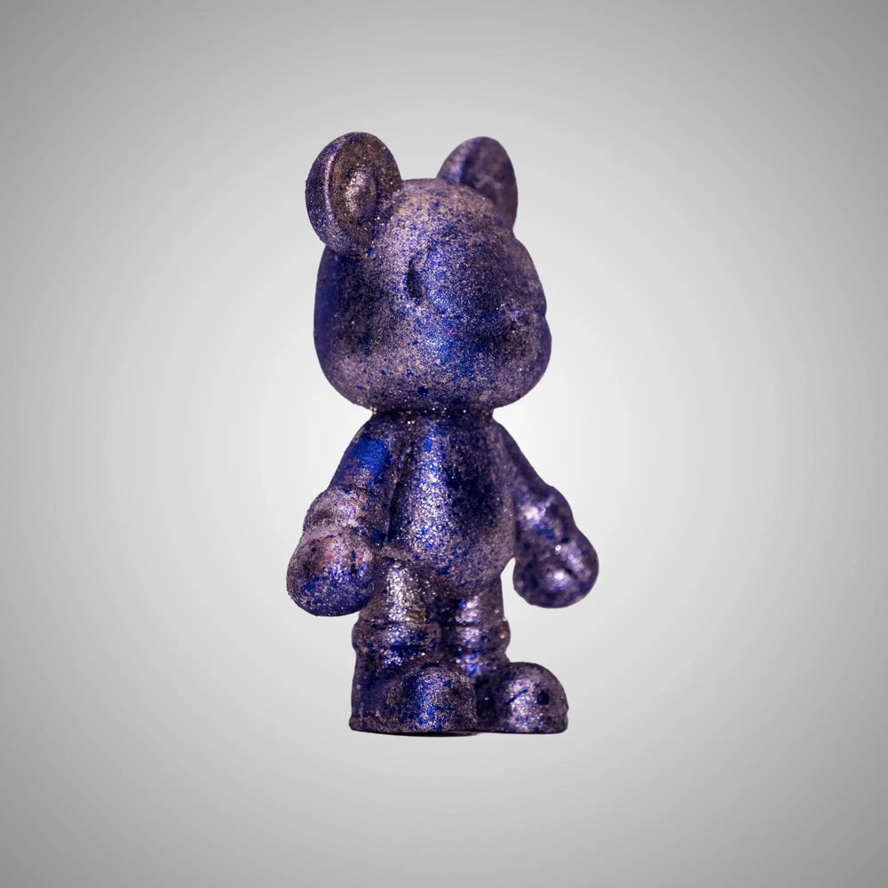 Enigma Bears #15 Blue Celestial - Collectible Art Sculpture by Cactus Becks 2