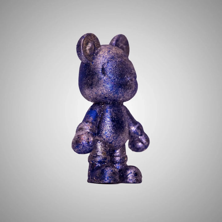 Enigma Bears #15 Blue Celestial - Collectible Art Sculpture by Cactus Becks 2