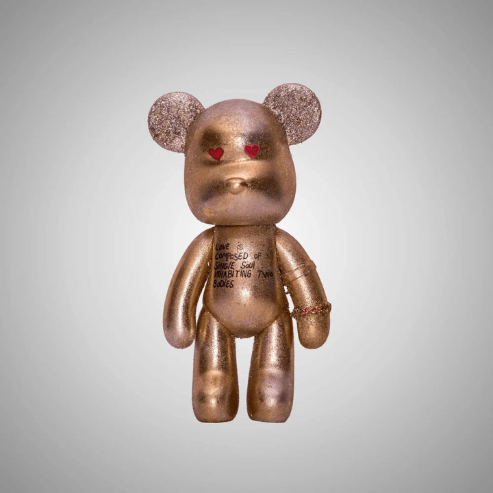 Enigma Bears #3 Heart Eyes - Collectible Art Sculpture by Cactus Becks 1
