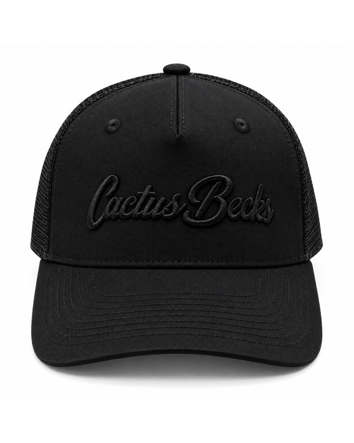 Cactus Becks Trucker Cap - Black