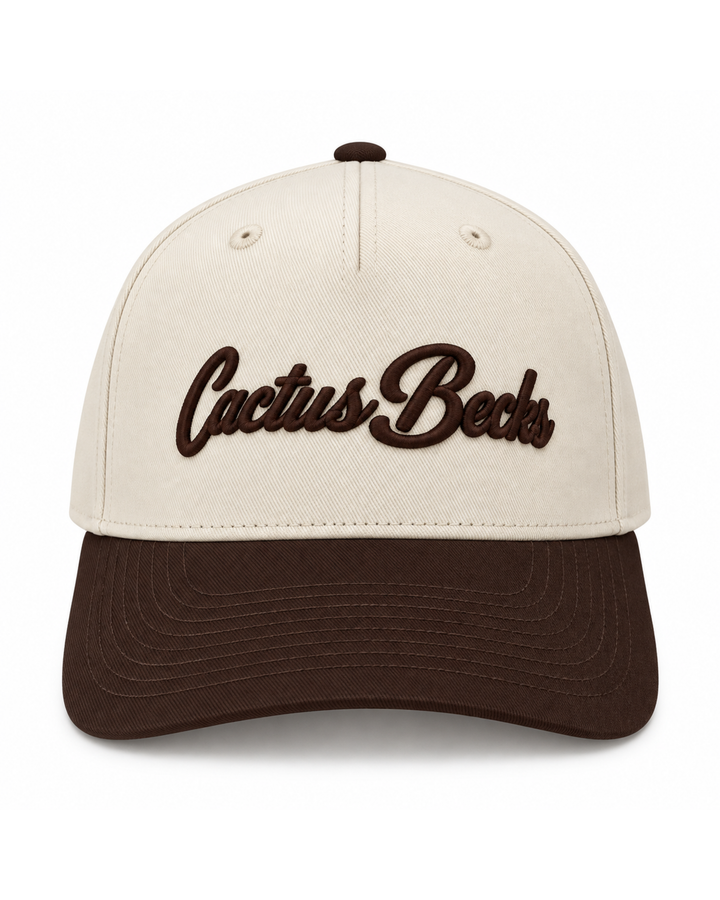 Cactus Becks Cap - Cream / Chocolate